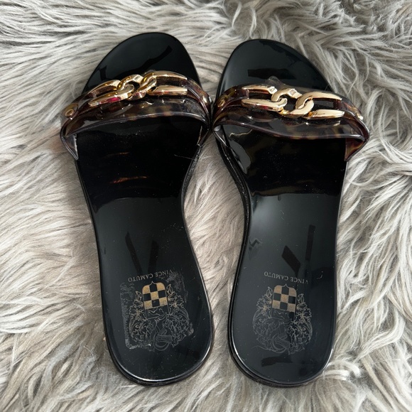 EUC Vince Camuto Evolet Flip Flop in Tortoise Shell Size 8 - Picture 6 of 7